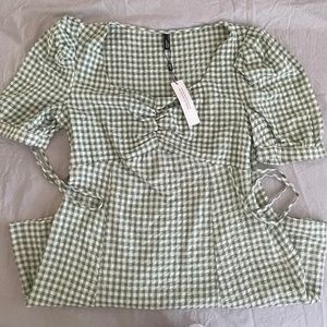 Nobody's Child Penny Gingham Mini Dress NWT